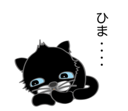 The black cat name is Bob sticker #10604968