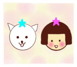 the second nemcyan of the white cat sticker #10605382