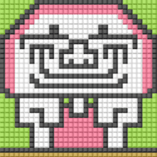 8-bit pixel Kamaboko boy sticker #10606193