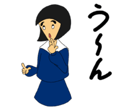 Daily words that girl students use a lot sticker #10606361