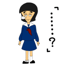 Daily words that girl students use a lot sticker #10606367