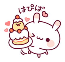 Celebration of a rabbit and the chick sticker #10606820