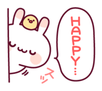 Celebration of a rabbit and the chick sticker #10606826