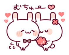 Celebration of a rabbit and the chick sticker #10606842