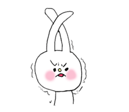 Soft and fluffy rabbit (my pace version) sticker #10606858