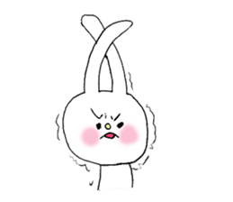 Soft and fluffy rabbit (my pace version) sticker #10606858