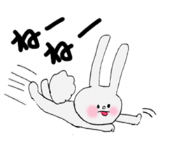 Soft and fluffy rabbit (my pace version) sticker #10606859