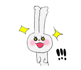 Soft and fluffy rabbit (my pace version) sticker #10606860