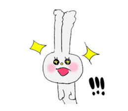 Soft and fluffy rabbit (my pace version) sticker #10606860