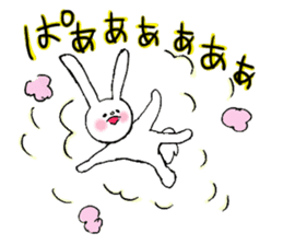 Soft and fluffy rabbit (my pace version) sticker #10606863