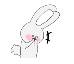 Soft and fluffy rabbit (my pace version) sticker #10606871