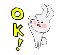 Soft and fluffy rabbit (my pace version) sticker #10606873
