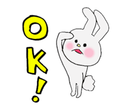 Soft and fluffy rabbit (my pace version) sticker #10606873