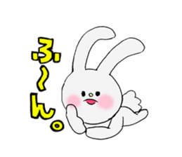 Soft and fluffy rabbit (my pace version) sticker #10606874
