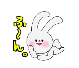 Soft and fluffy rabbit (my pace version) sticker #10606874