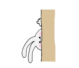 Soft and fluffy rabbit (my pace version) sticker #10606875