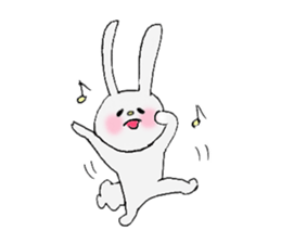 Soft and fluffy rabbit (my pace version) sticker #10606876