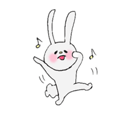 Soft and fluffy rabbit (my pace version) sticker #10606876
