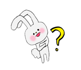 Soft and fluffy rabbit (my pace version) sticker #10606880