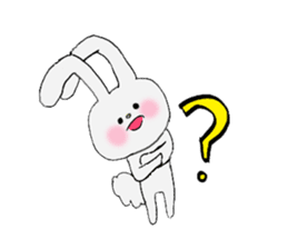 Soft and fluffy rabbit (my pace version) sticker #10606880
