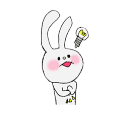 Soft and fluffy rabbit (my pace version) sticker #10606885