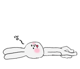 Soft and fluffy rabbit (my pace version) sticker #10606891