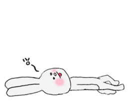 Soft and fluffy rabbit (my pace version) sticker #10606891