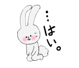 Soft and fluffy rabbit (my pace version) sticker #10606894