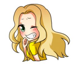 Flighty girl Cathy 2 sticker #10607307