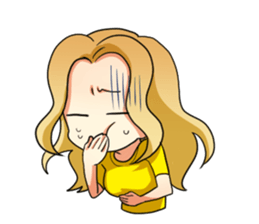 Flighty girl Cathy 2 sticker #10607308