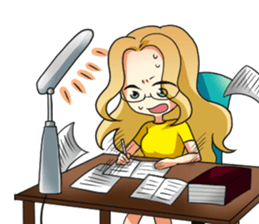 Flighty girl Cathy 2 sticker #10607309