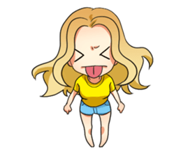 Flighty girl Cathy 2 sticker #10607317