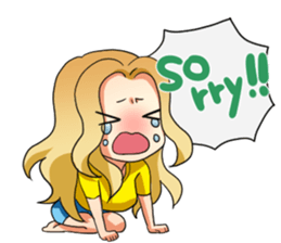 Flighty girl Cathy 2 sticker #10607322