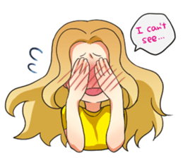 Flighty girl Cathy 2 sticker #10607324