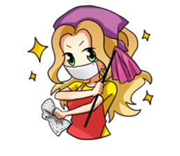 Flighty girl Cathy 2 sticker #10607327