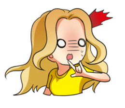 Flighty girl Cathy 2 sticker #10607329