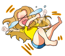 Flighty girl Cathy 2 sticker #10607330