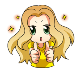 Flighty girl Cathy 2 sticker #10607332