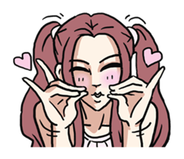 AsB - 112 I'm A Heart Fox sticker #10607501