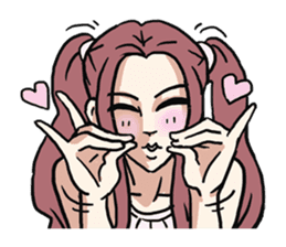 AsB - 112 I'm A Heart Fox sticker #10607501