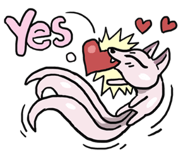 AsB - 112 I'm A Heart Fox sticker #10607504