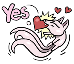 AsB - 112 I'm A Heart Fox sticker #10607504