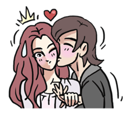 AsB - 112 I'm A Heart Fox sticker #10607508