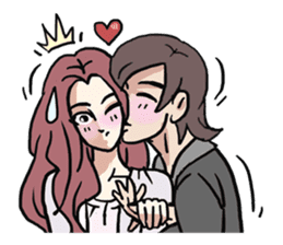 AsB - 112 I'm A Heart Fox sticker #10607508