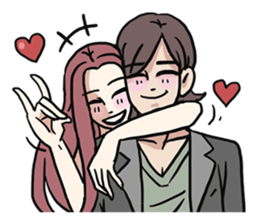 AsB - 112 I'm A Heart Fox sticker #10607510