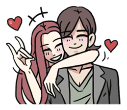 AsB - 112 I'm A Heart Fox sticker #10607510