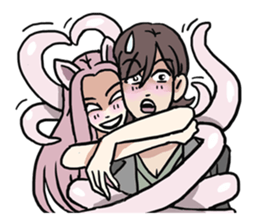 AsB - 112 I'm A Heart Fox sticker #10607511