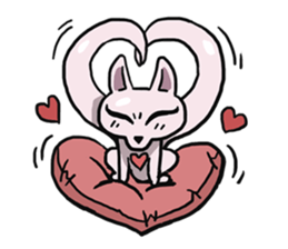 AsB - 112 I'm A Heart Fox sticker #10607512