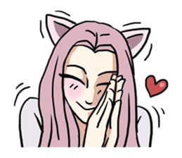 AsB - 112 I'm A Heart Fox sticker #10607516