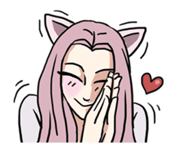 AsB - 112 I'm A Heart Fox sticker #10607516